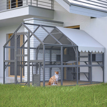Extra-Large Cat Enclosure with Bridges and Platforms