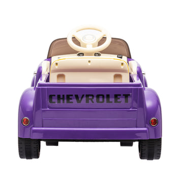 3+ Purple 12V Kids Ride On UTV with Parents Remote Control 4Wheel Shock Absorption