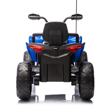 3+ Blue 24V Kids Ride On UTV with Parents Remote Control Twin 80W Motors 4Wheel