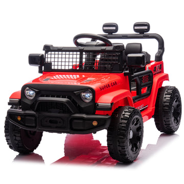 3+ Red 24V Kids Ride On UTV with Parents Remote Control Twin 80W Motors 4Wheel