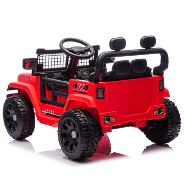 3+ Red 24V Kids Ride On UTV with Parents Remote Control Twin 80W Motors 4Wheel
