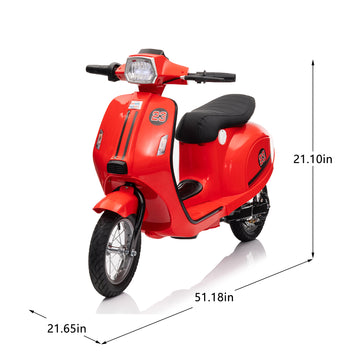 3+ Red 24V Kids Ride On UTV Twin 250W Motors 4Wheel Shock Absorption