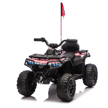 3+ Pink 24V Kids Ride On UTV Twin 80W Motors