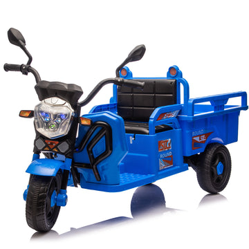 3+ Blue 12V Kids Ride On UTV Twin 25W Motors