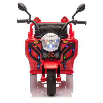 3+ Red 12V Kids Ride On UTV Twin 25W Motors
