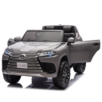 3+ Gray 24V Kids Ride On UTV with Parents Remote Control 4Wheel