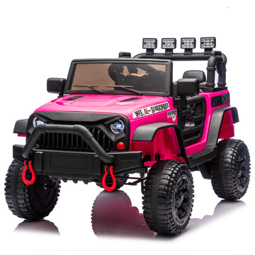 3+ Red 24V Kids Ride On UTV with Parents Remote Control Twin 200W Motors 4Wheel