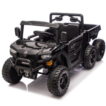 3+ Black 24V Kids Ride On UTV with Parents Remote Control 110W Motor 4Wheel