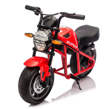 3+ Red 24V Kids Ride On UTV Twin 300W Motors 4Wheel