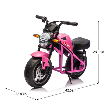 3+ Pink 24V Kids Ride On UTV Twin 300W Motors 4Wheel