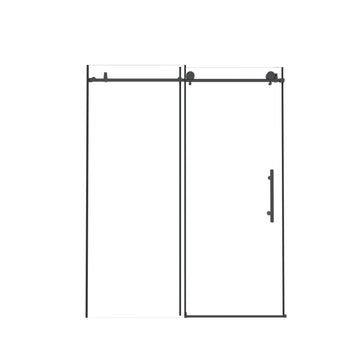 Matte Black Bifold Shower Door 31-in to 30-in W x 72.0-in H