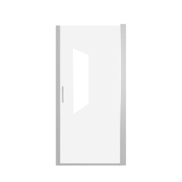 Matte Black Shower Door with Tempered Glass