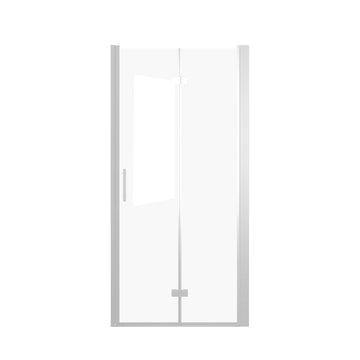Chrome Shower Door with Tempered Glass with Explosion Proof