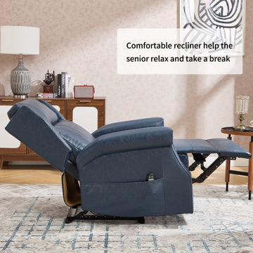 Camel Manual Recliner Chair in Faux Leather for Living Room with Heavy Duty Motion Mechanism 8 vibrating nodes and 3 massage modes