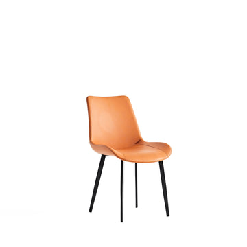 Upholstered Dining Chairs with Metal Legs and Comfortable Wide Seating
