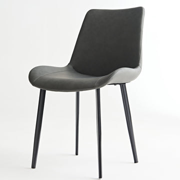 Upholstered Dining Chairs with Metal Legs and Comfortable Wide Seating