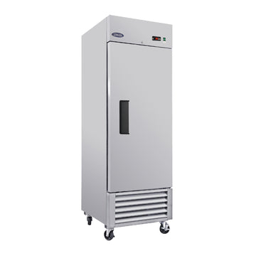 Silver Commercial Reach In Refrigerator 23 Cu.ft 1 Solid Door 27.0-in L x 32.1-in W x 83.1-in H ETL Approved