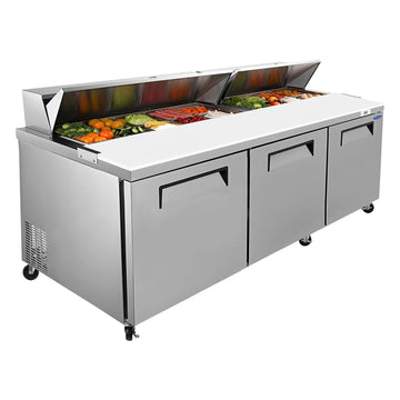 Silver Sandwich Salad Prep Table Refrigerator 71.9-in L x 31.5-in W x 45.1-in H ETL Approved