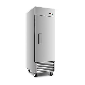 Silver Commercial Reach In Refrigerator 23 Cu.ft 1 Solid Door 27.0-in L x 32.1-in W x 83.1-in H ETL Approved