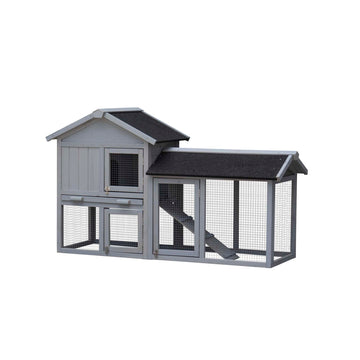 Large Expandable Rabbit Hutch with Asphalt Roof