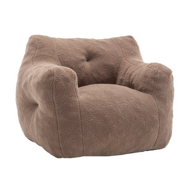 Bean Bag Chair for Adults with Armrests High Density Foam Lazy Sofa for Living Room and Bedroom Coffee