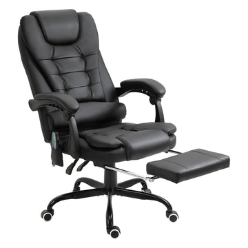 7-Point Vibrating Massage Office Chair High Back Executive Recliner with Lumbar Support