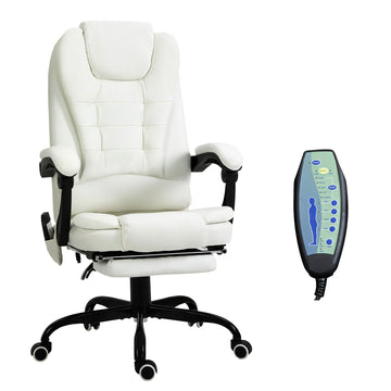7-Point Vibrating Massage Office Chair High Back Adjustable Recliner