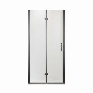 30" x 72" Bi-Fold Frameless Shower Door with Tempered Glass and Waterproof Seal