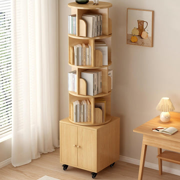 5-Tier Book Shelf Organizer, 69.68 Floor-Standing MDF Bookcase for Small Spaces