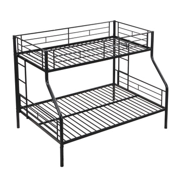 Twin Over Full Metal Bunk Bed, Large Under-Bed Storage, No Box Spring Needed, Easy Assembly