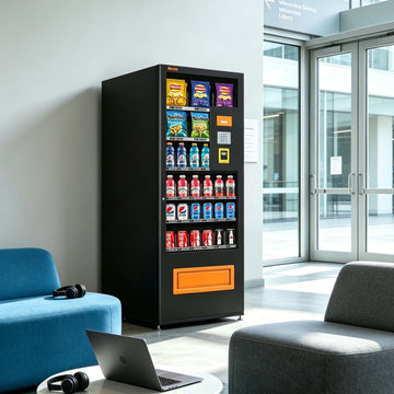 Commercial Snack and Drink Vending Machine 6 Shelves Bill Coin Card Reader for Office University