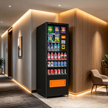 Commercial Snack and Drink Vending Machine 6 Shelves Bill Coin Card Reader for Office University