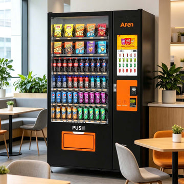 Commercial Snack and Drink Vending Machine 21 Inch Touchscreen for Office University Hospital