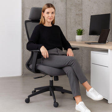 High Back Adjustable Ergonomic Mesh Office Chair Black