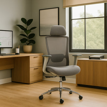High Back Adjustable Ergonomic Mesh Office Chair Grey
