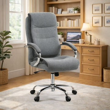 High Back Ergonomic Adjustable Office Chair Grey