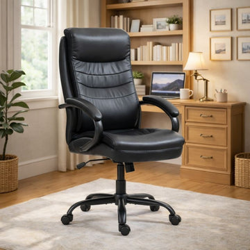 High Back Ergonomic Adjustable Office Chair Black