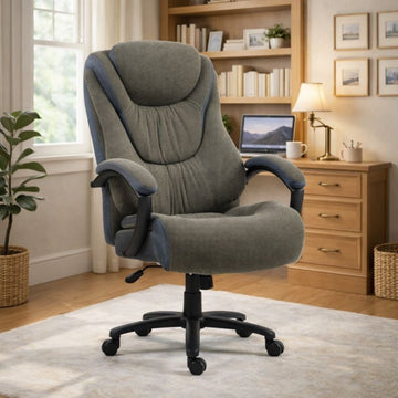 High Back Adjustable Ergonomic Office Chair Black+Grey