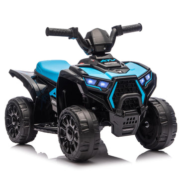 6V Kids Ride On ATV - Off-Road Quad Anti-Slip Wheels RWD Ergonomic Seat Toddlers 3-5