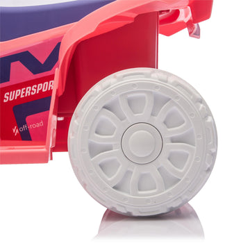6V Kids Ride On ATV - Off-Road Quad Anti-Slip Wheels RWD Ergonomic Seat Toddlers 3-5