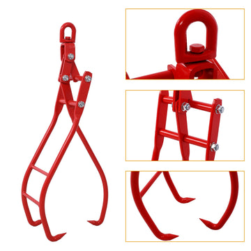 28 in. 3-jaw Timber Lifting Clamp, Log Grapple with Eagle Claw Design