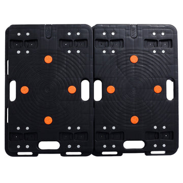 2Pcs 330lb Moving Hand Trucks 4 Wheels Platform Dolly for Heavy Items Home Warehouse