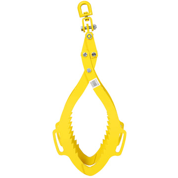 32 in. 4- Jaw Solid Steel Yellow Wood Log Lifting Clamp Grab