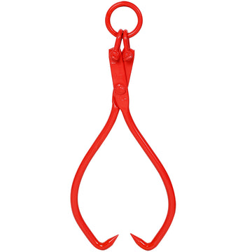 25 in. Red Steel Wood Lifting Clamp with Ring Sliding Pliers