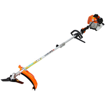 6 Piece Multifunctional 63CC Two Stroke Garden Tool Set with Petrol Pole Saw Trimmer Lawn Mower