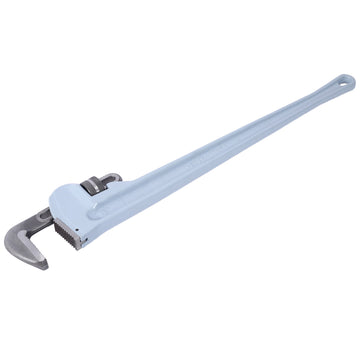 48 in. Aluminum Straight Heavy Duty Pipe Wrench with Hangable Design for Water Pipes and Automotive Repairs