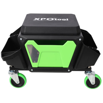 330 Lbs Capacity Green Black Mechanics Creeper with Wheels Soft Rubber Cushion