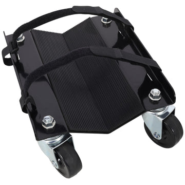 3Pack 1500lb Capacity Steel Wheel Dolly Black V Track 2.5 Inch Swivel Wheels Rubber Pads