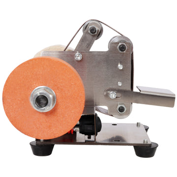 96W Electric Small Bench Grinder Kit 7 Speed Adjustable Power Polisher DIY Polishing Grinding Tools