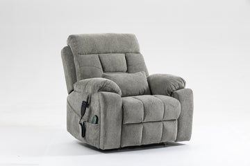 Old Age Electric Lift Chair Flat High Density Foam Electric Sofa With Heating And Massage Functions Can Tilt To 180 Degrees With Cup Holders And Remote Controls
